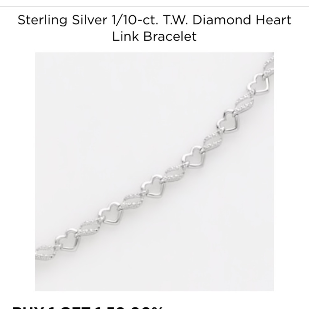 1/10-ct sterling silver bracelet